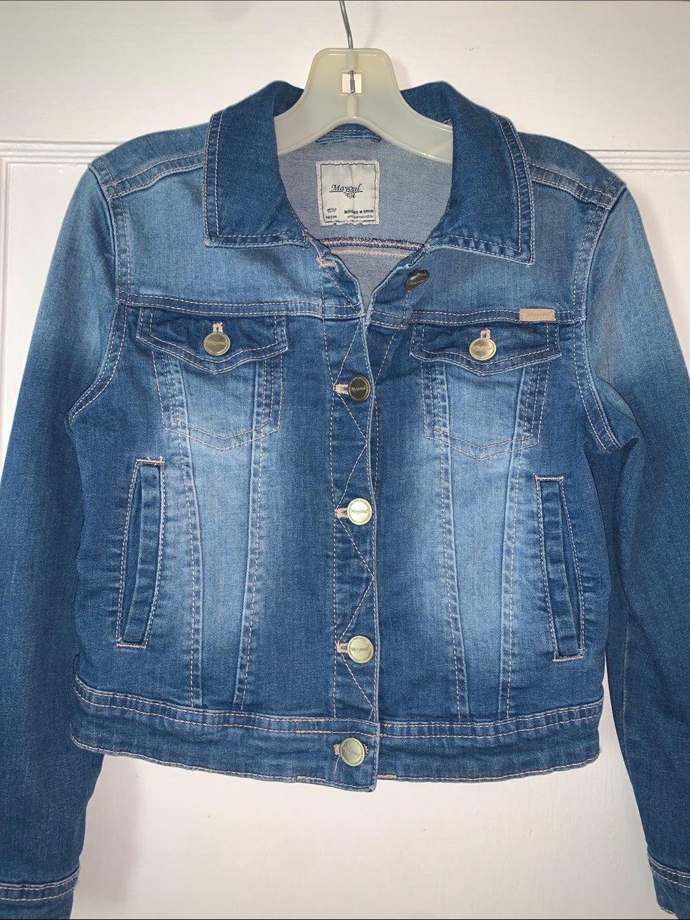 Mayoral Denim Jacket 10 Girls Jean Jacket EUC
